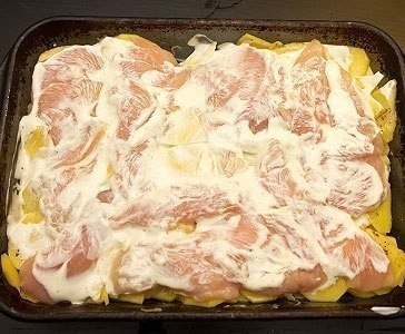 Запеканка из картофеля с курицей Запеканка из картофеля с курицей