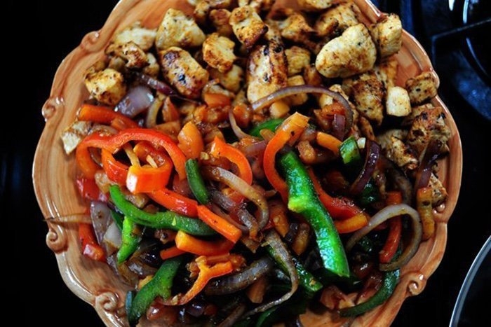 Острая паста с курицей Острая паста с курицей