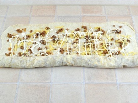 Мясной пирог из лаваша. Мясной пирог из лаваша.