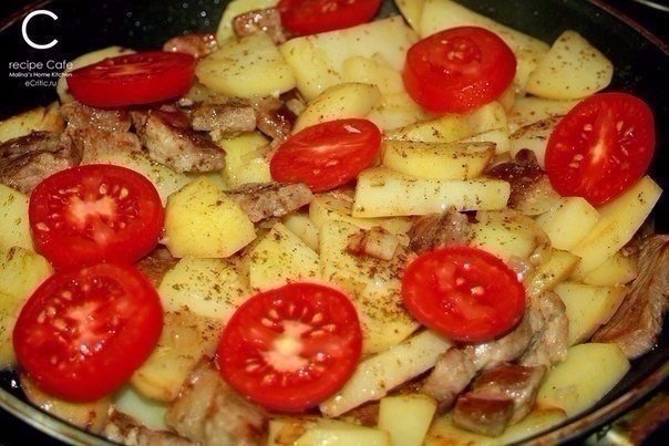Картофель по-французски на сковороде