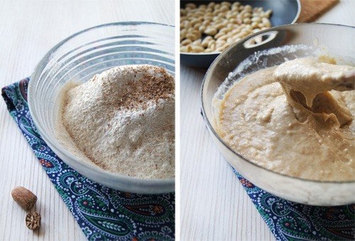 Банановый кекс с черникой и орехами Банановый кекс с черникой и орехами