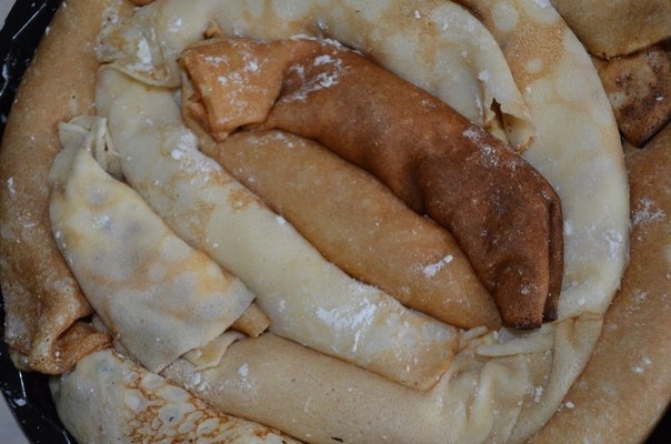 Блинная улитка с творожной начинкой Блинная улитка с творожной начинкой