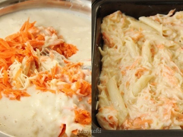 Запеканка с макаронами и сыром Запеканка с макаронами и сыром