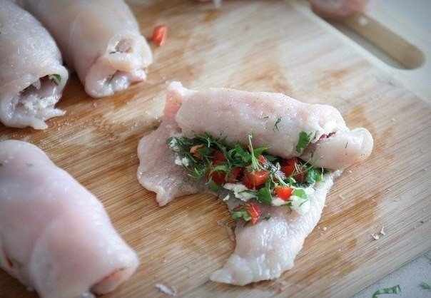Куриные рулетики в беконе Куриные рулетики в беконе