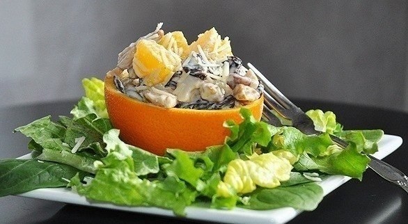 Куриный салат с апельсином Куриный салат с апельсином