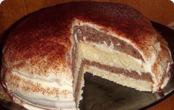 Простой рецепт очень нежного и вкусного тортика на кефире!