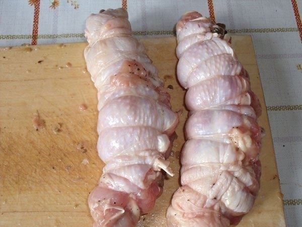 Куриные рулеты с грибами Куриные рулеты с грибами