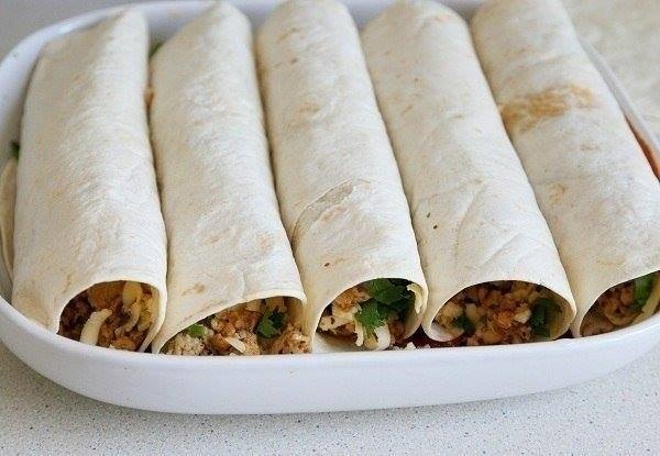 Энчиладас с курицей Энчиладас с курицей