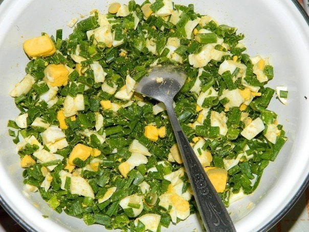 Пирог с яйцами и зелёным луком Пирог с яйцами и зелёным луком