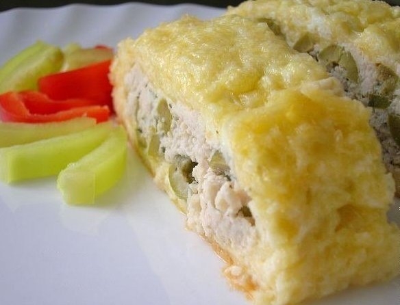 Рулет из сыра и курицы Рулет из сыра и курицы