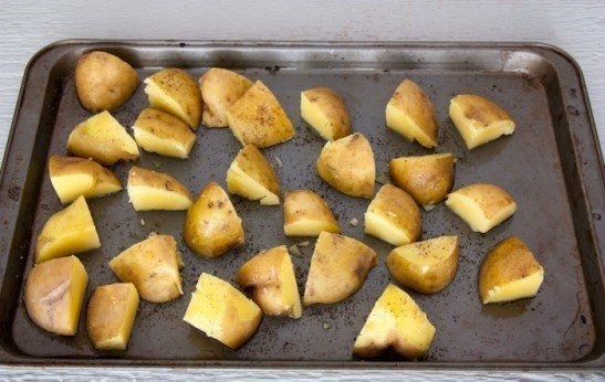Запеченный картофель с беконом