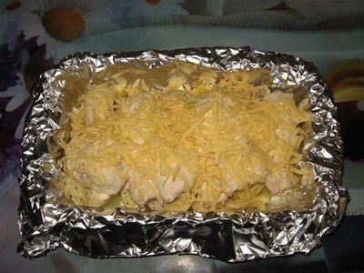 Куриные голени с картошкой в фольге в духовке.