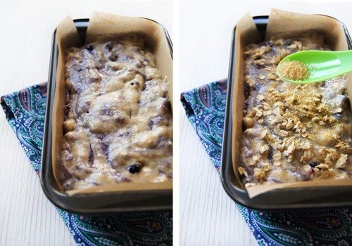 Банановый кекс с черникой и орехами Банановый кекс с черникой и орехами