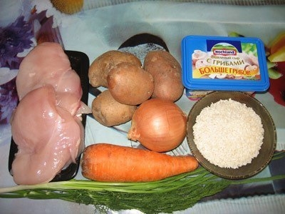 Сырный суп с курицей Сырный суп с курицей