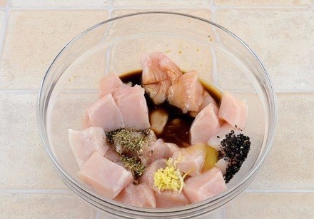 Куриные шашлычки с кабачками Куриные шашлычки с кабачками