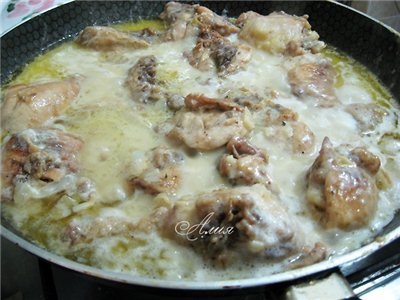 Гедлибже (курица в сметане по-кабардински) Гедлибже (курица в сметане по-кабардински)