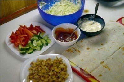 Рецепт шаурмы с курицей Рецепт шаурмы с курицей