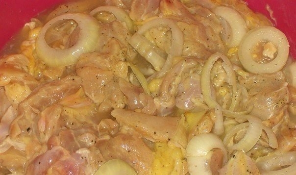 Куриный шашлык с картошкой в духовке Куриный шашлык с картошкой в духовке