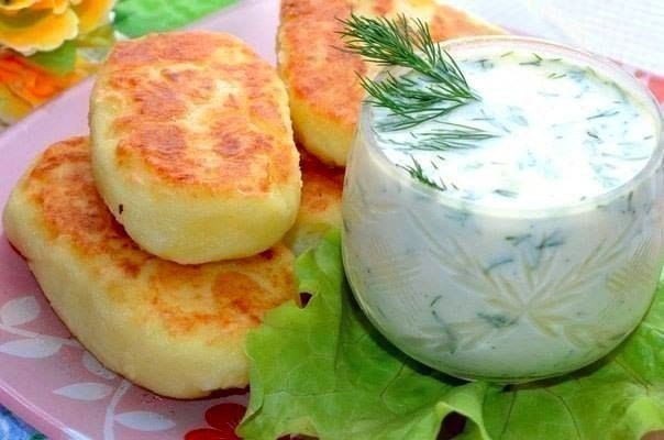 Картофельные оладьи с сыром. 4 Картофельные оладьи с сыром. 4