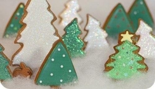 Новогоднее печенье на елку