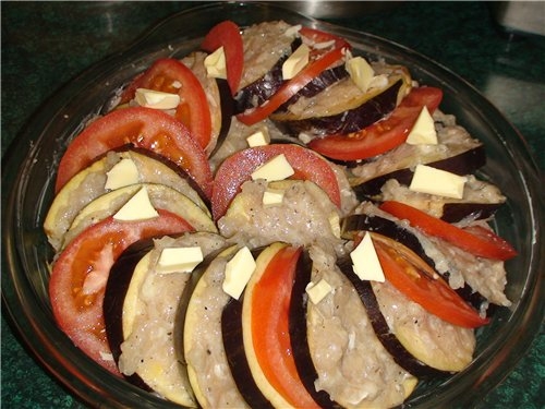 Рататуй с мясом Рататуй с мясом