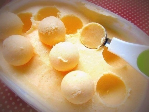 Невероятно простой рецепт мандаринового мороженого.