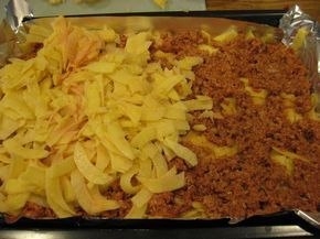 Запеканка из картофеля и фарша. Запеканка из картофеля и фарша.
