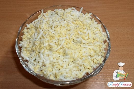 Салат с семгой, картофелем, яйцом, луком Салат с семгой, картофелем, яйцом, луком