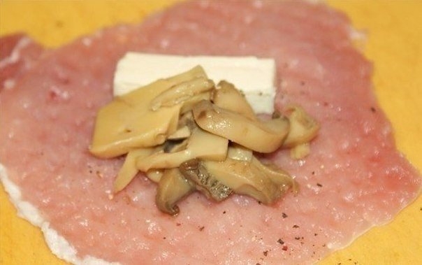 Мешочки с сыром и грибами Мешочки с сыром и грибами