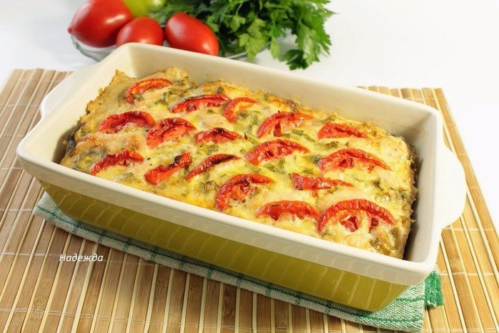 Куриное филе,запеченное с овощами. Куриное филе,запеченное с овощами.