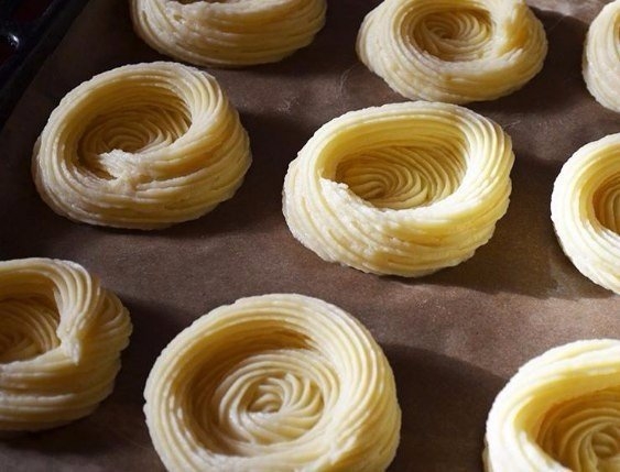Картофельные гнёзда с курицей Картофельные гнёзда с курицей