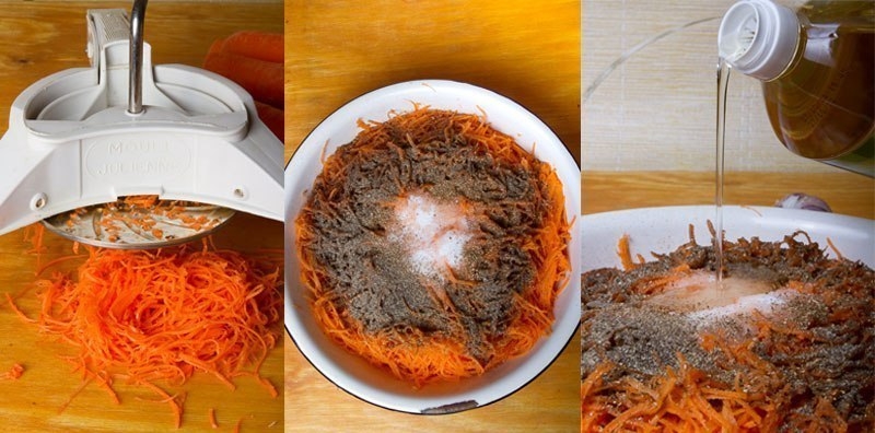 Морковь по-корейски.