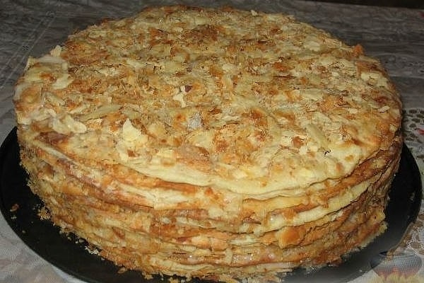 Торт наполеон приготовленный по старинному рецепту