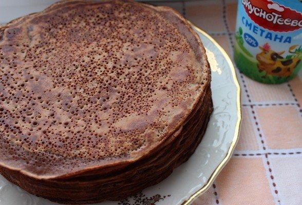 Шоколадные блинчики на молоке Шоколадные блинчики на молоке