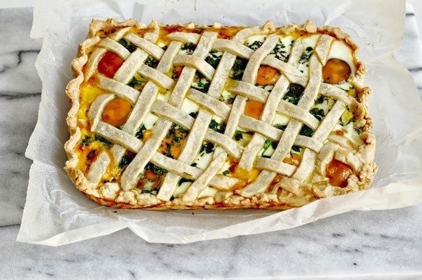 Пирог с картофелем, яйцами и ветчиной Пирог с картофелем, яйцами и ветчиной