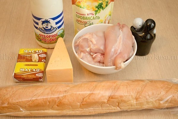 Горячие бутерброды с курицей запеченные в духовке Горячие бутерброды с курицей запеченные в духовке