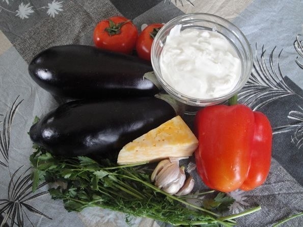 Баклажаны с сыром и чесноком - Баклажанный веер Баклажаны с сыром и чесноком - Баклажанный веер
