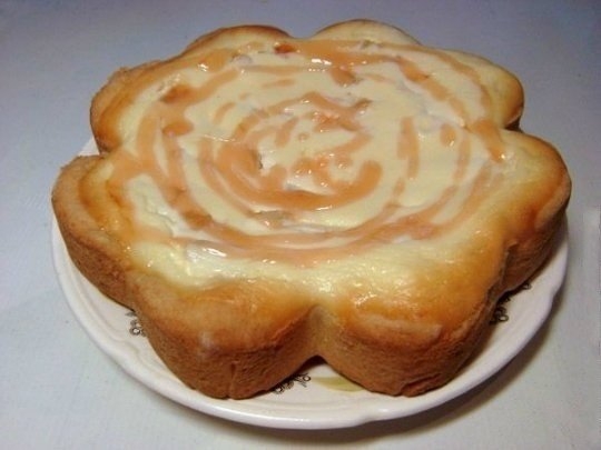 Творожный пирог с ананасами Творожный пирог с ананасами