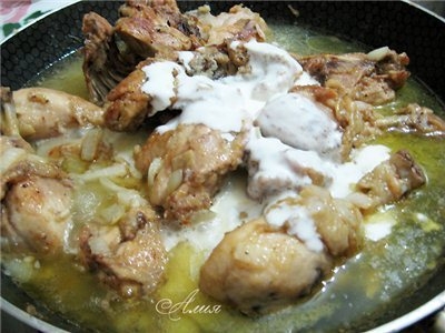 Гедлибже (курица в сметане по-кабардински) Гедлибже (курица в сметане по-кабардински)