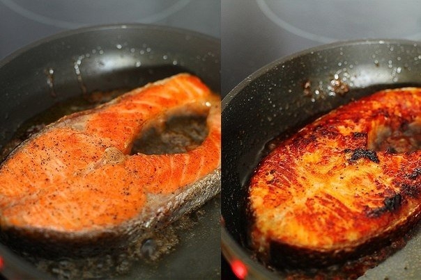 Острый лосось с апельсиновым соусом