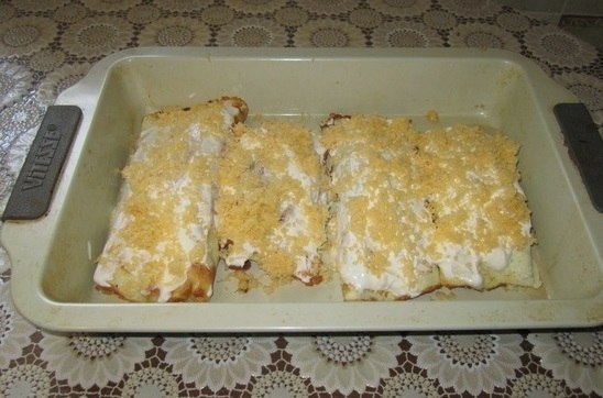 Яичные блинчики с курицей и грибами Яичные блинчики с курицей и грибами