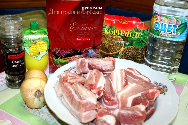 Шашлык в духовке на луковой подушке Шашлык в духовке на луковой подушке