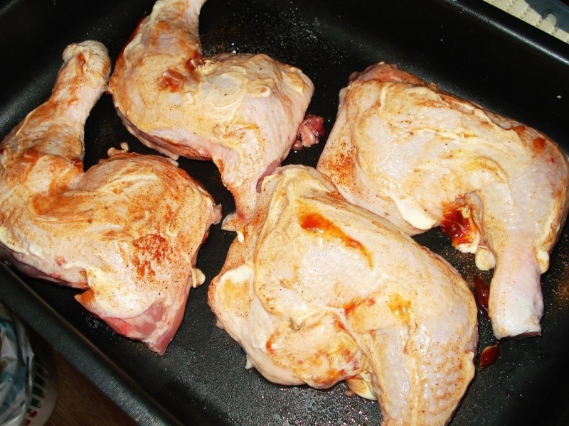 Куриные ножки запеченные в духовке под майонезом