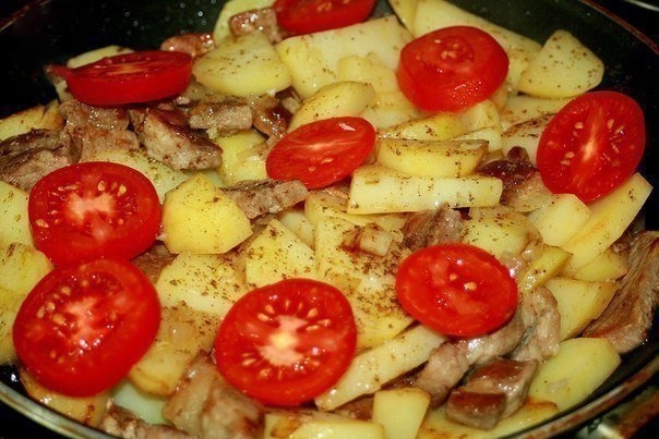 Картофель по-французски на сковороде