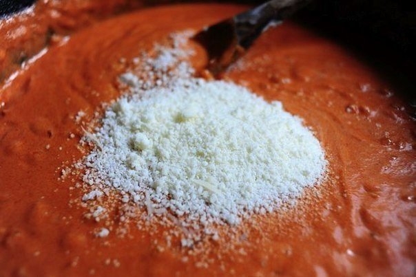 Феттучини в томатно-сливочном соусе