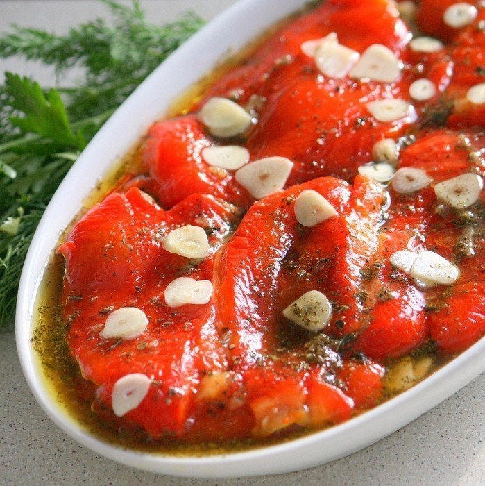 Маринованные печёные перцы Маринованные печёные перцы