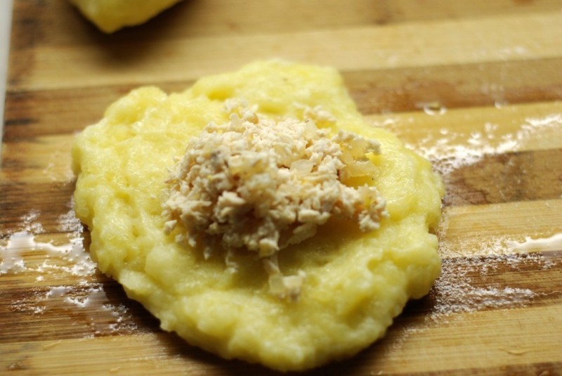 Картофельные котлеты с курицей Картофельные котлеты с курицей