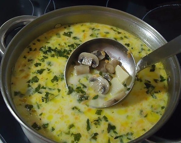 Суп из шампиньонов
