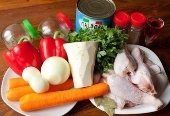 Фрикасе из курицы по-креольски Фрикасе из курицы по-креольски