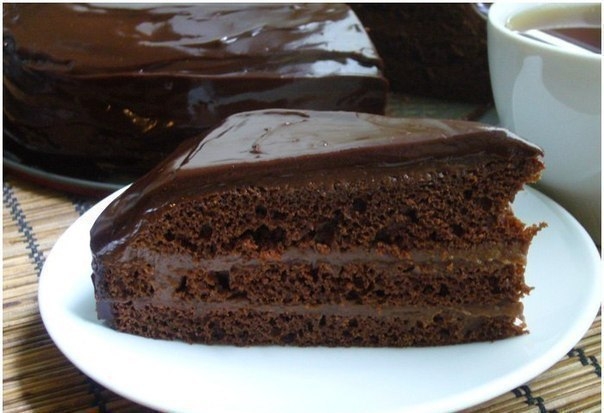 Быстрый шоколадный торт.